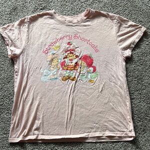 Target Pink Short Sleeve Tee with Strawberry Shortcake